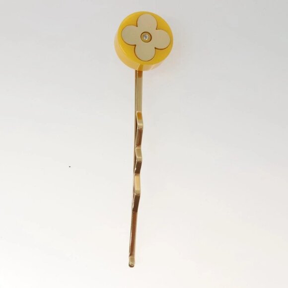 LOUIS VUITTON Kit Bullet Phrases Hair clip metal Gold M92349 LV Auth bs27708 - Picture 11 of 14